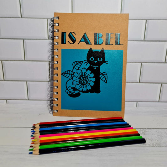 Personalised Notebook & Pencils - Bundle