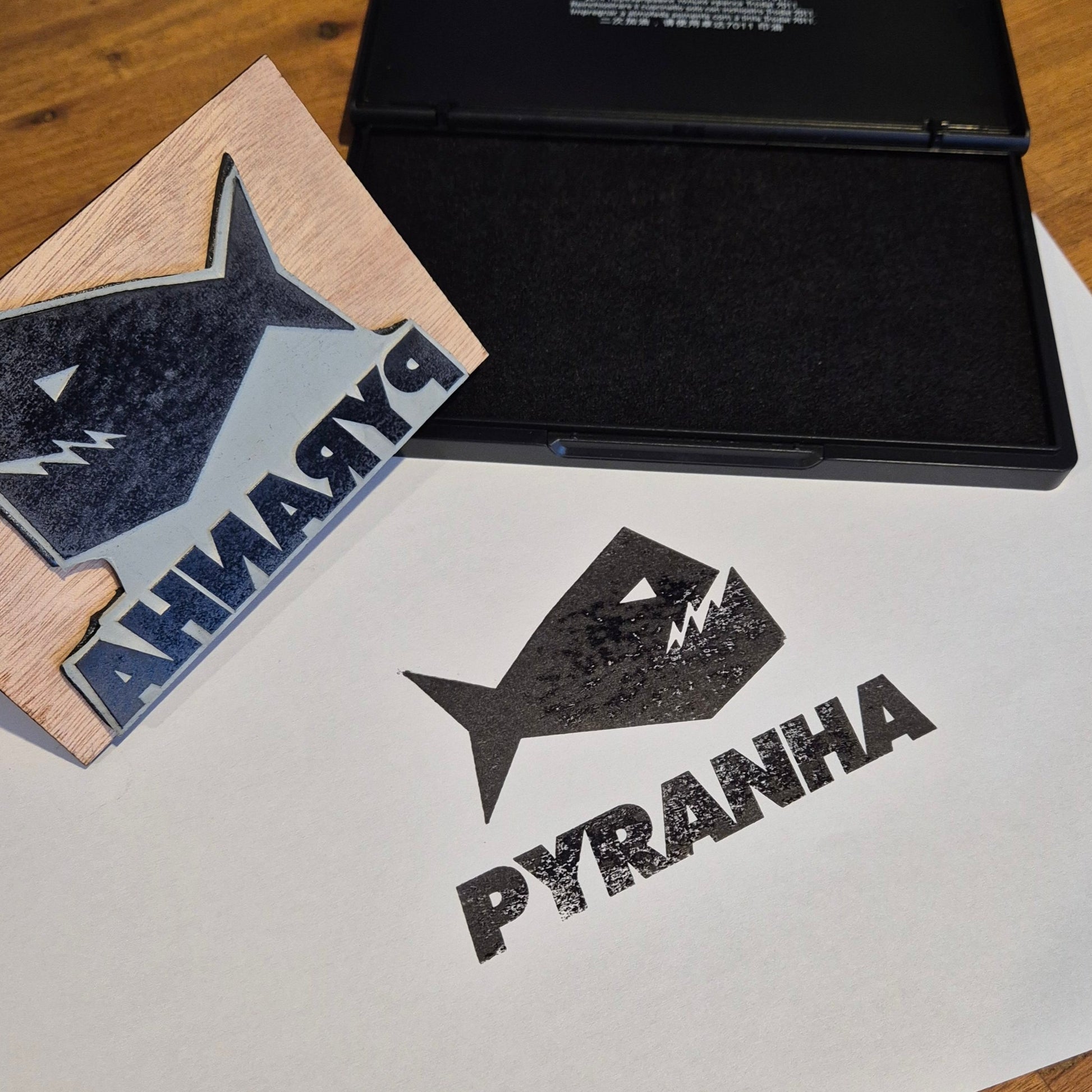 Large Custom Handheld Stamp for Boxes
