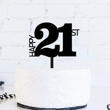 Happy 21st Birthday Cake Topper