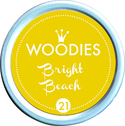 Colop Woodies Stamp Pad 38mm - Bright Beach