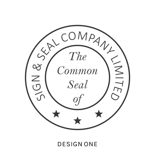 Circular logo with text 'The Common Seal of Sign & Seal Company Limited' on a white background