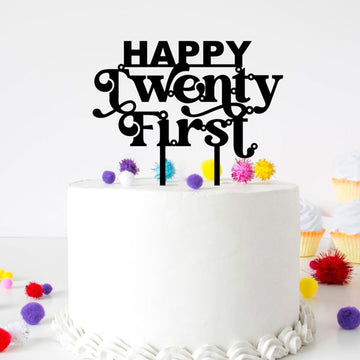 Happy Twenty First Cake Topper