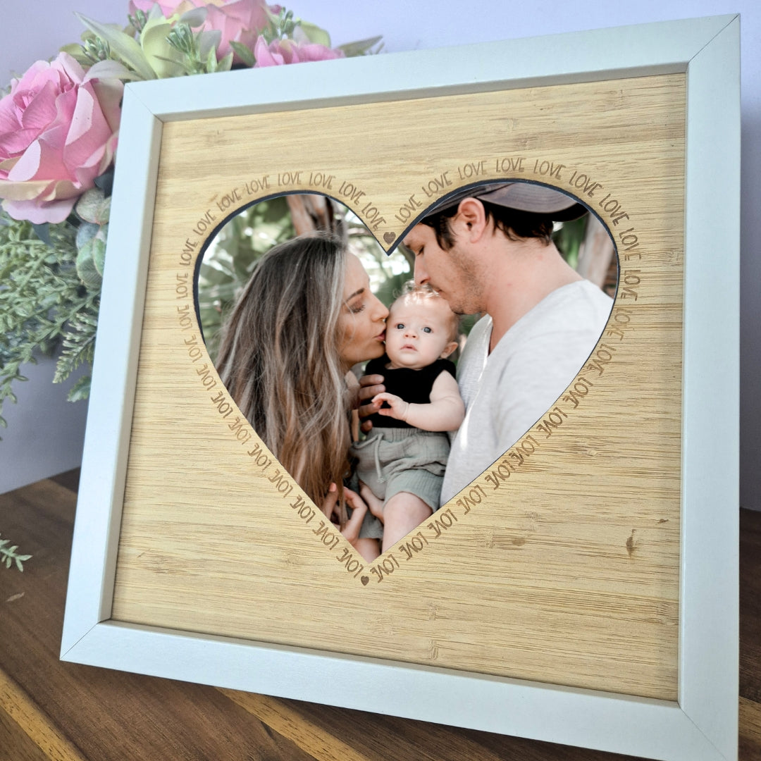 Cute Insert Frame LOVE Heart Photoframe Insert (Frame Not Included)