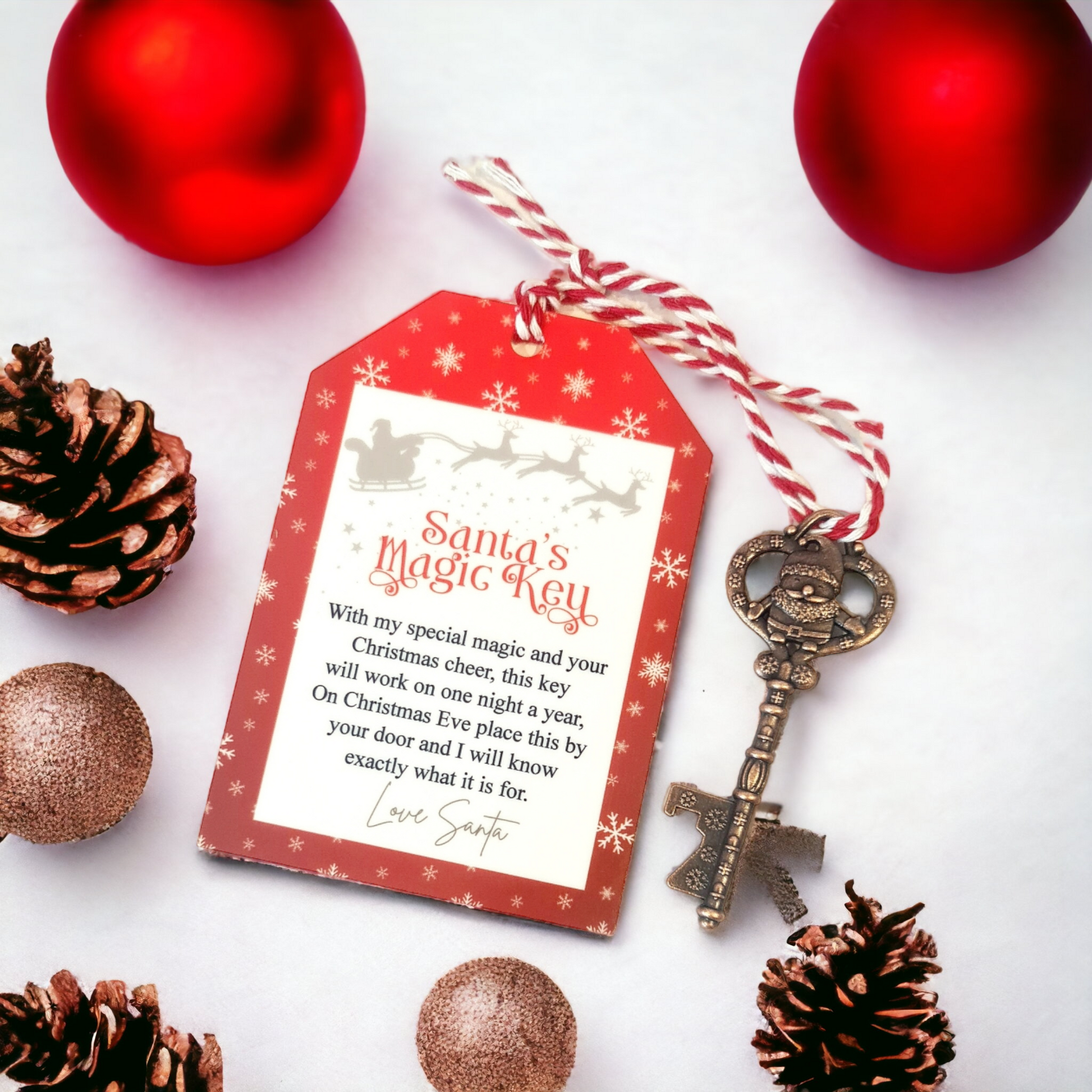 Santa Key with cute note to santa 