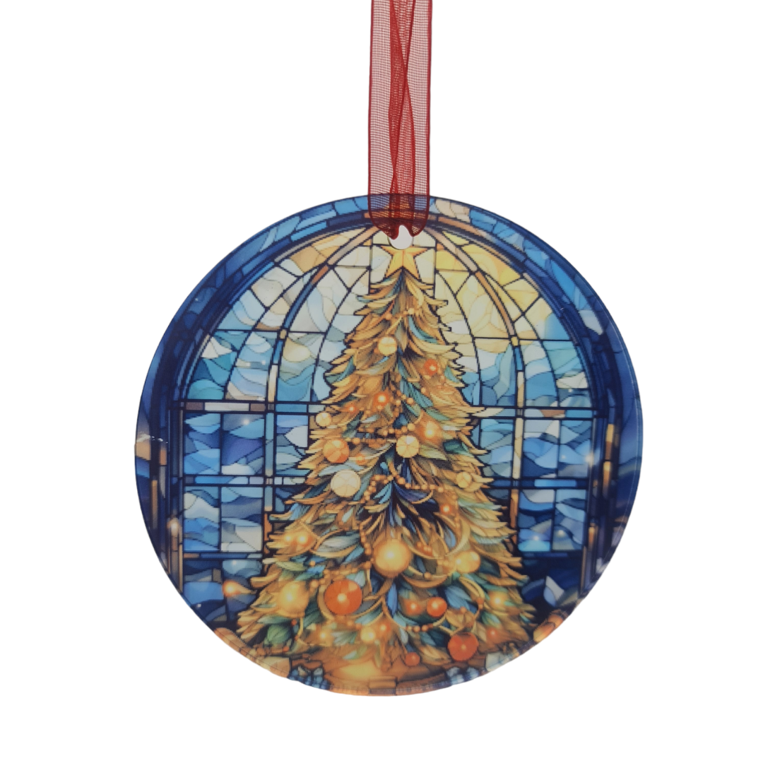 Acrylic Stained Glass Christmas Decoration