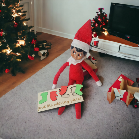Elf on a Shelf Puzzle prop