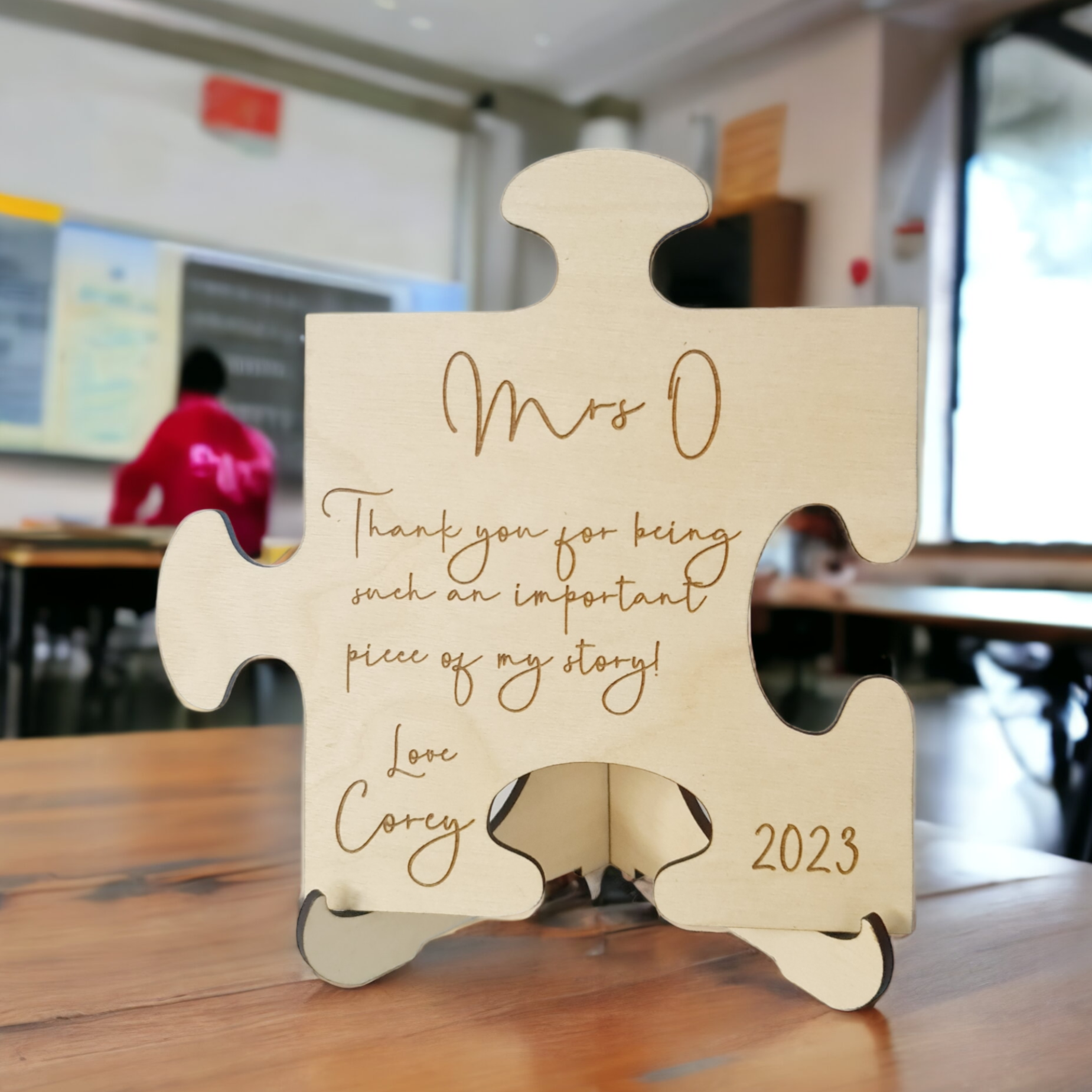 Teacher Gift - Personalised Puzzle Piece