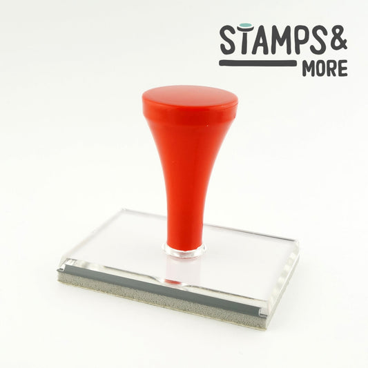 Handheld Stamp (57x51mm) Traditional Vue Rubber Stamp