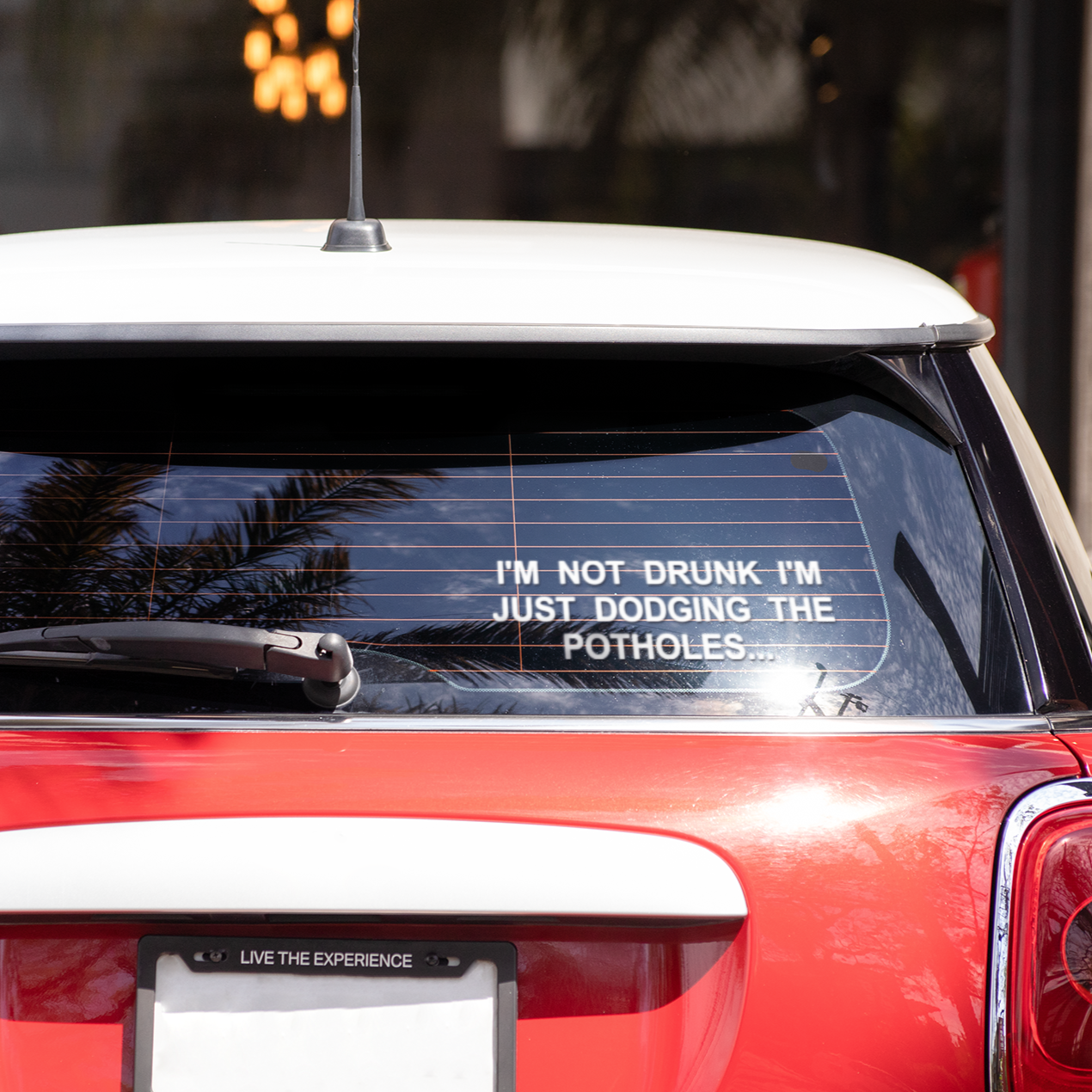I'm not drunk I'm just dodging the potholes - decal