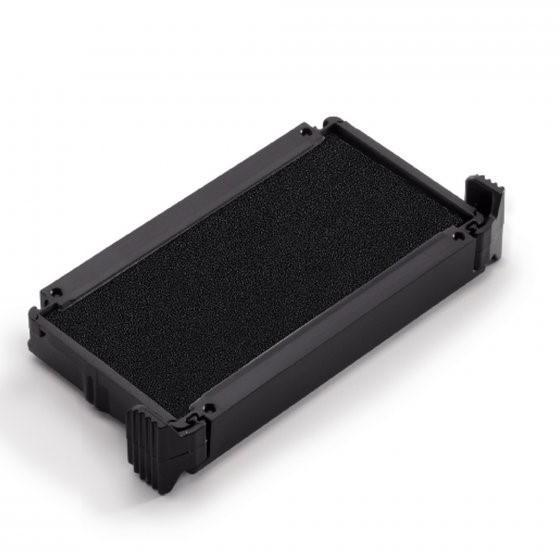 A black rectangular replacement ink pad or filter element with a textured surface and molded plastic housing, shown on a clean white background.