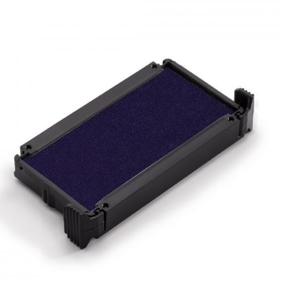 A rectangular black ink pad cartridge with a blue ink surface, shown at an angle on a clean white background.