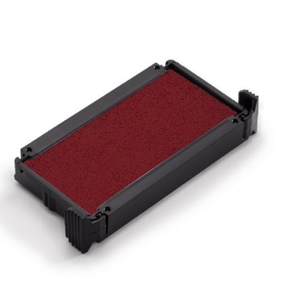 A black rectangular ink pad cartridge with a textured dark red ink surface, shown at an angle on a white background.