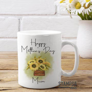Happy Mothers Day Sunflowers - Mug
