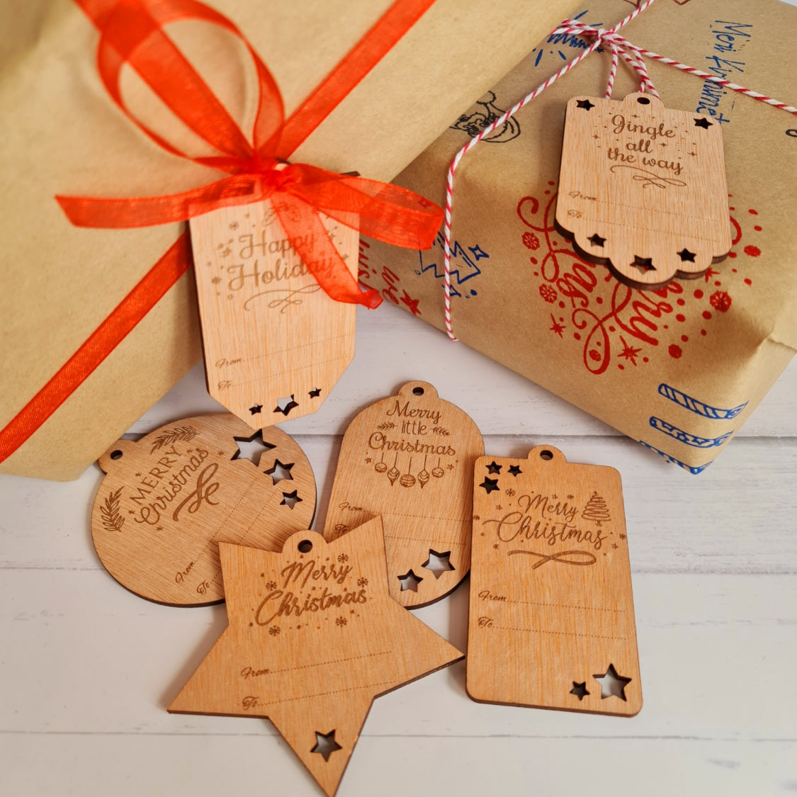 Engraved Christmas Gift Tags