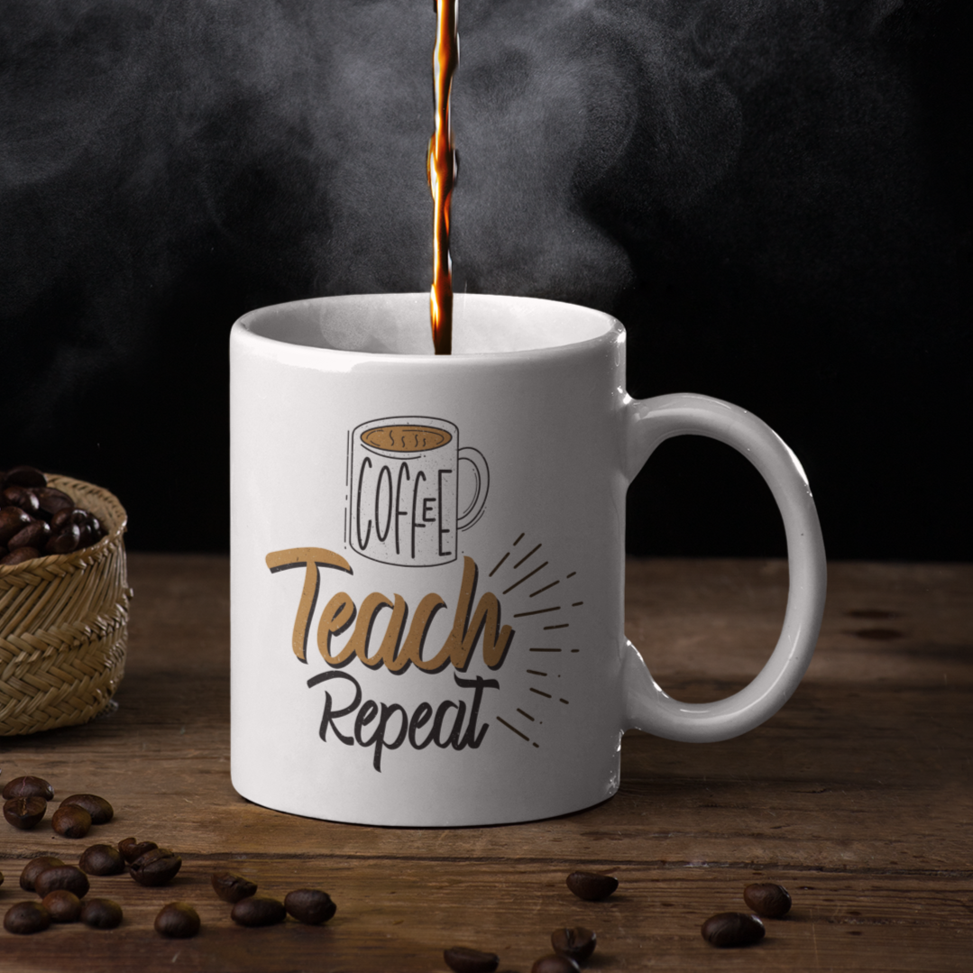 Coffee Teach Repeat - Mug