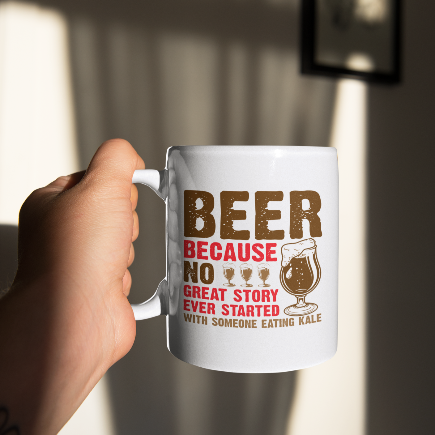 Beer Beacause no story every started - Mug